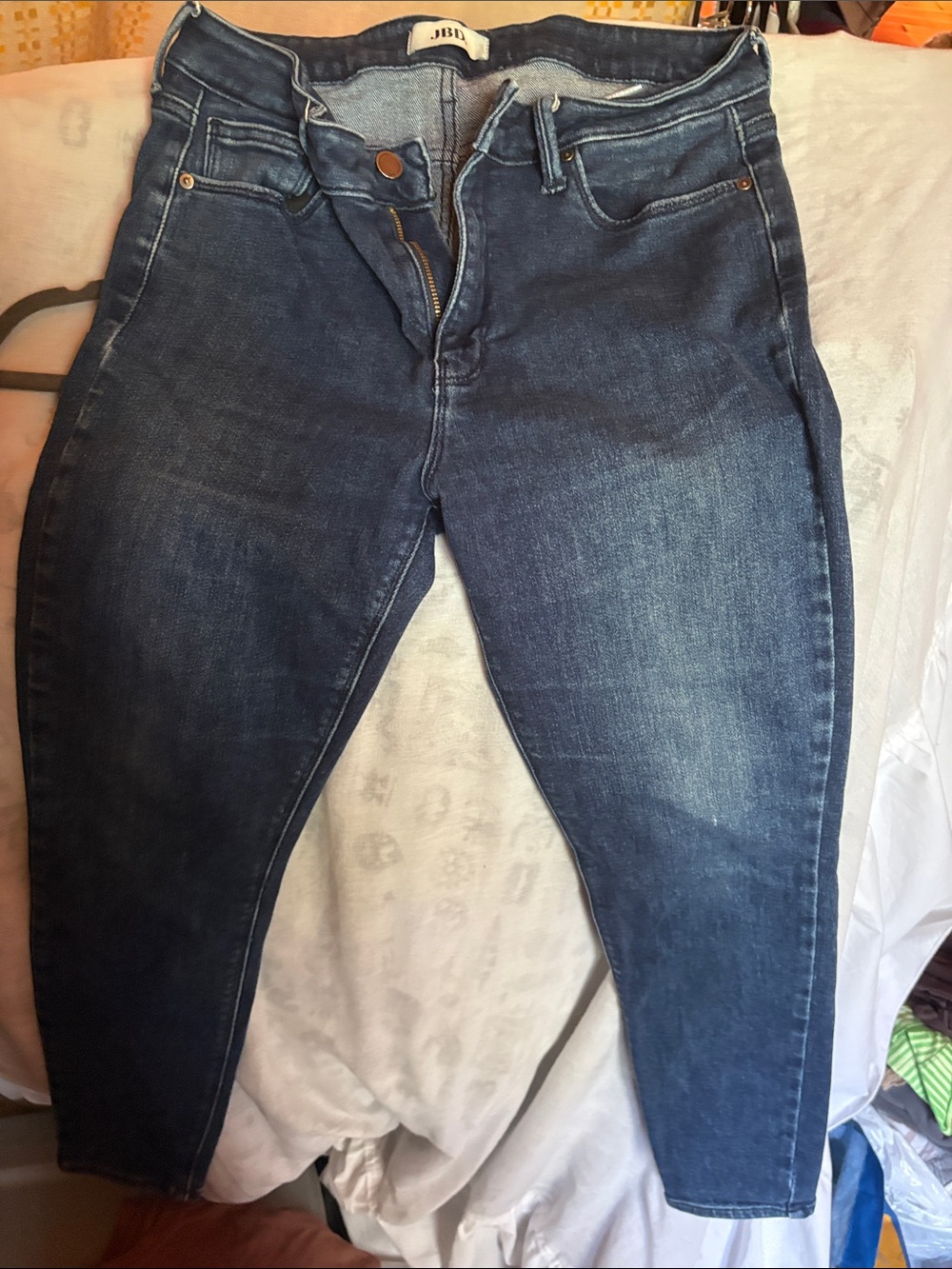 Women's Dark Blue High-Rise Jeans